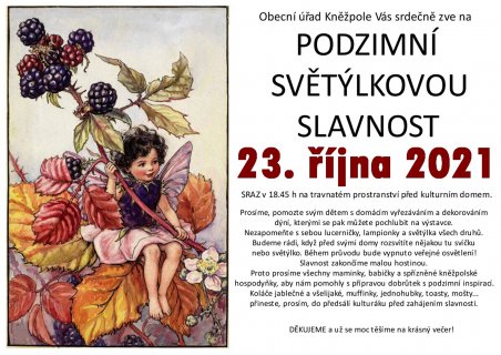 Podzimní světýlková slavnost 23.10.2021