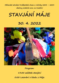 Stavjání máje 30.4.2022