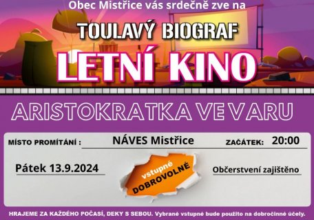 Letní kino Mistřice_Aristokratka ve varu 13.09.2024